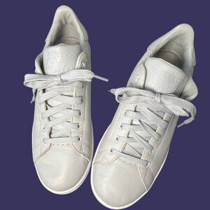 Skechers Street Dove Grey Leather Sneakers Women’s Size 9 Memory Foam